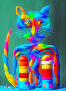 Gato con calcetines